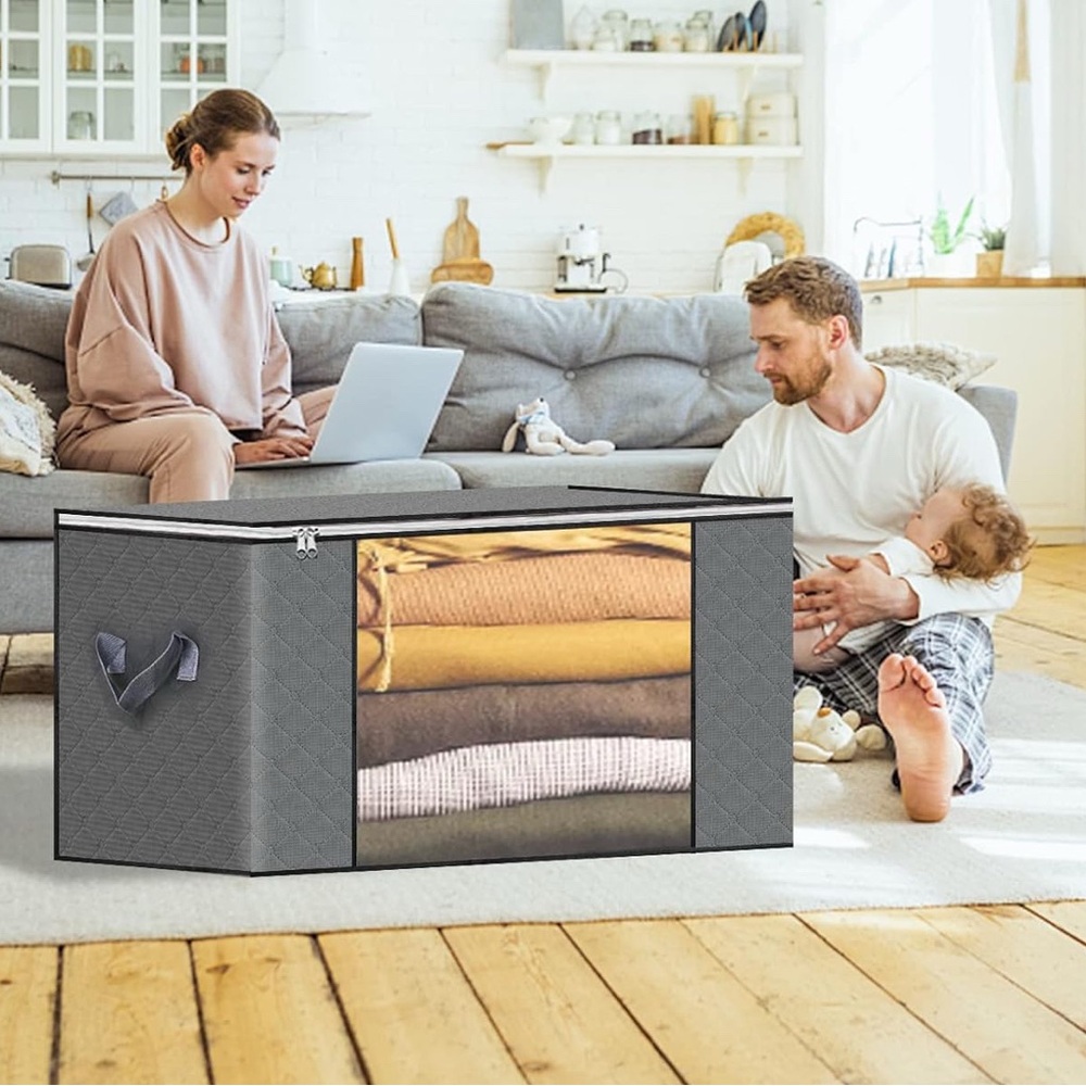 90L Storage Organizer with Transparent Window
